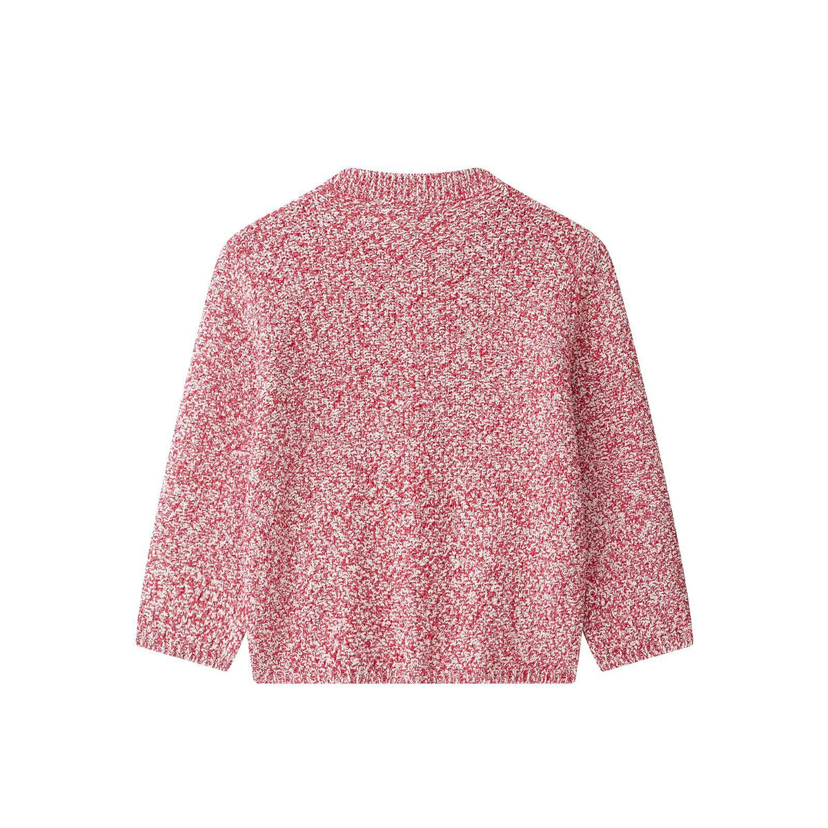 Round neck single breasted sweater