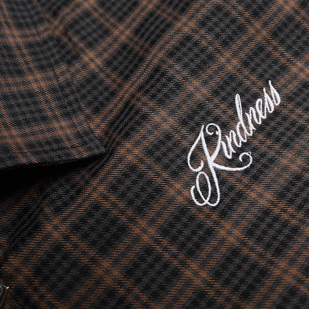 Loose plaid jacket