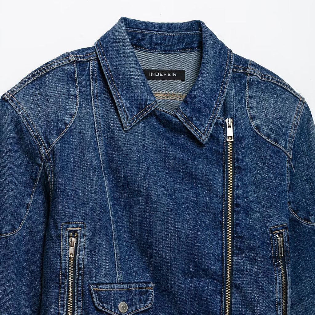 Collar long sleeved jacket