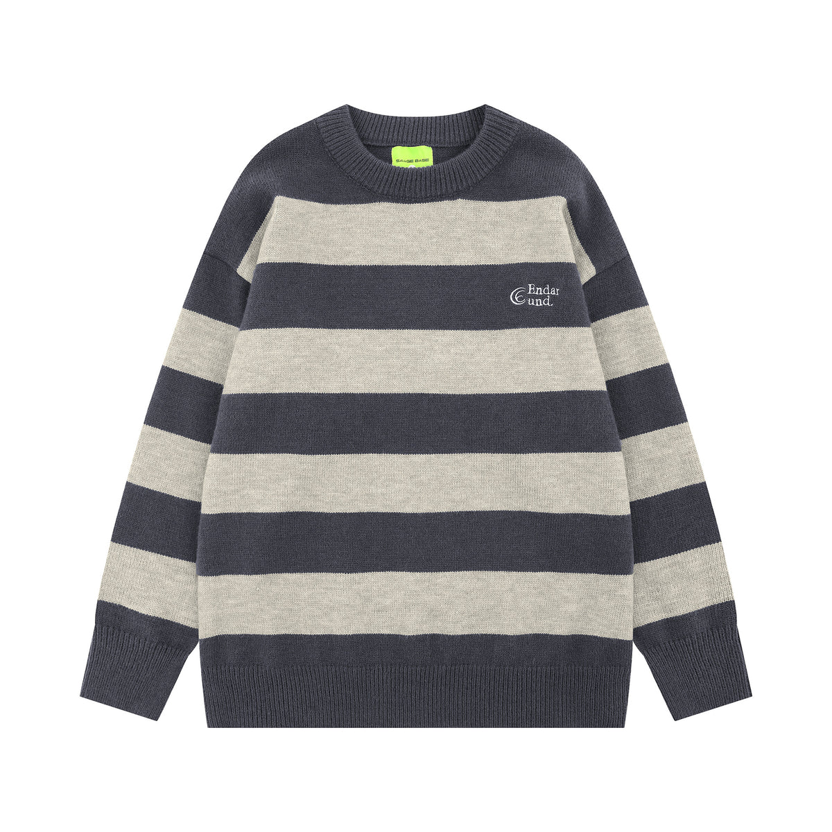 Striped design sweater