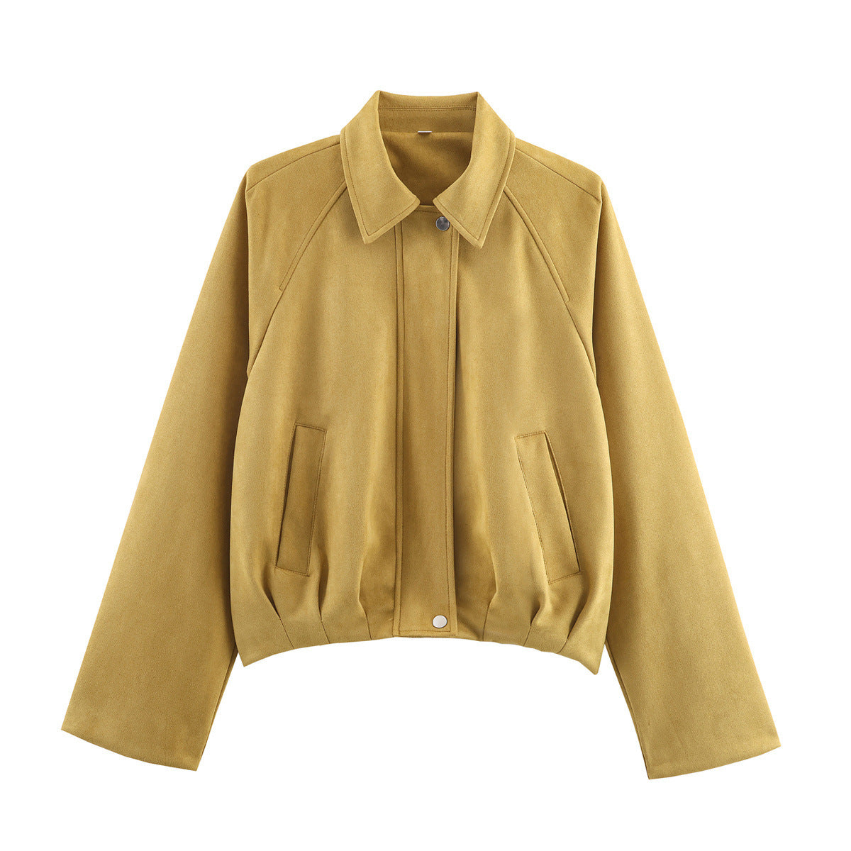 Suede effect pilot jacket women's jacket
