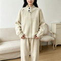 Stand up collar zipper sweater