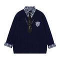 Collar patch embroidery design sweater