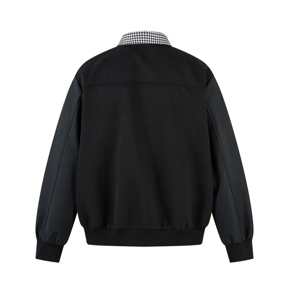 Checkered collar jacket