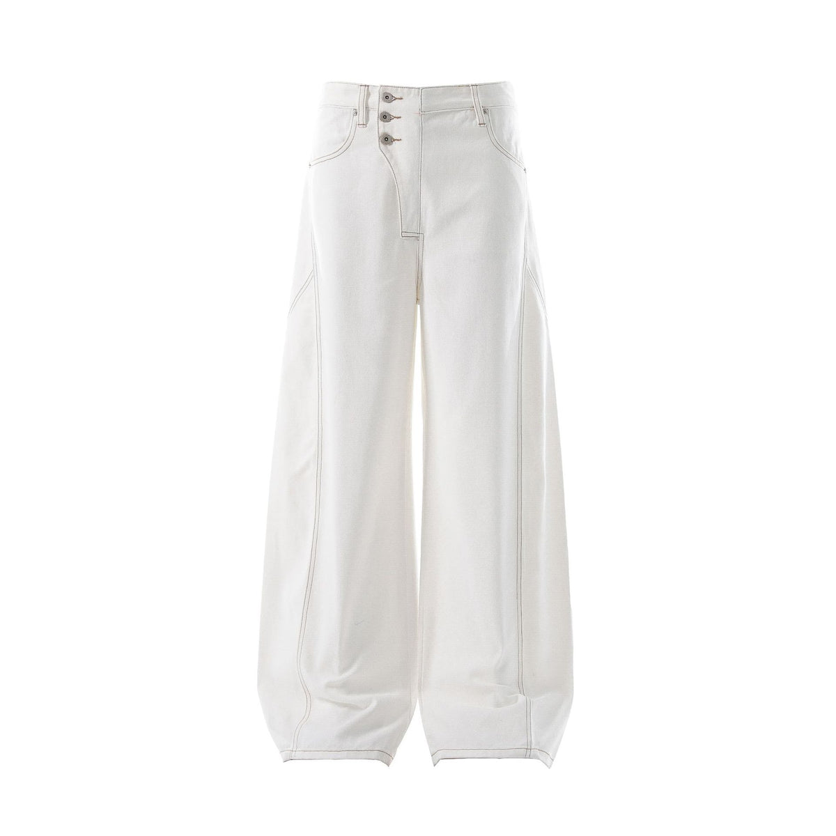 Unisex Irregular Design Loose Tapered Jeans for Men