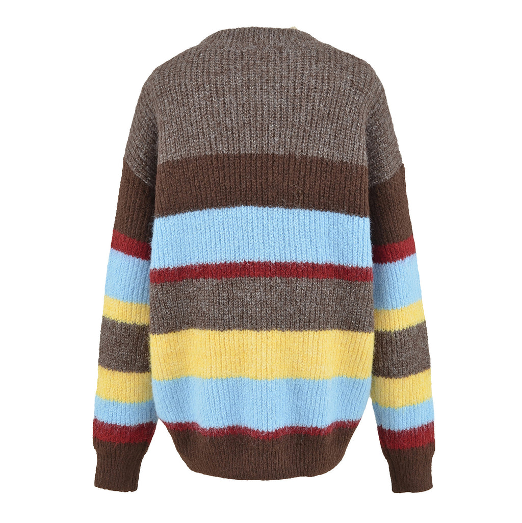 Women's Vintage Striped Knit Sweater