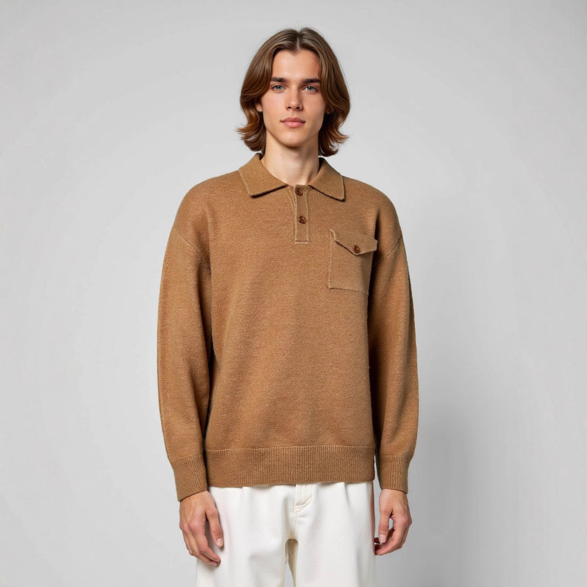 Loose collar sweater