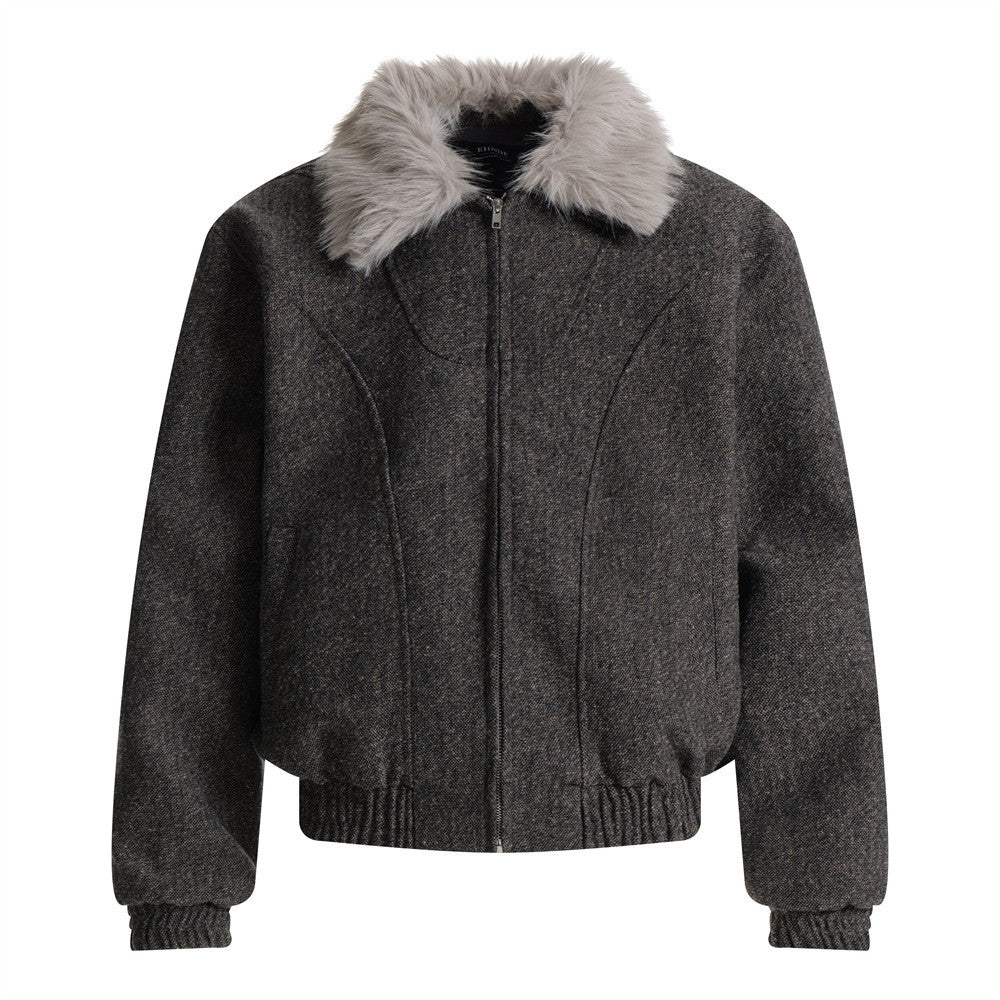 Mao collar and lapel jacket