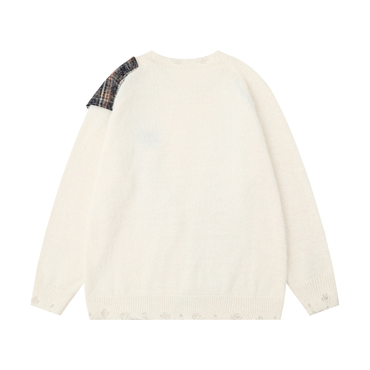 Shirt scarf spliced sweater