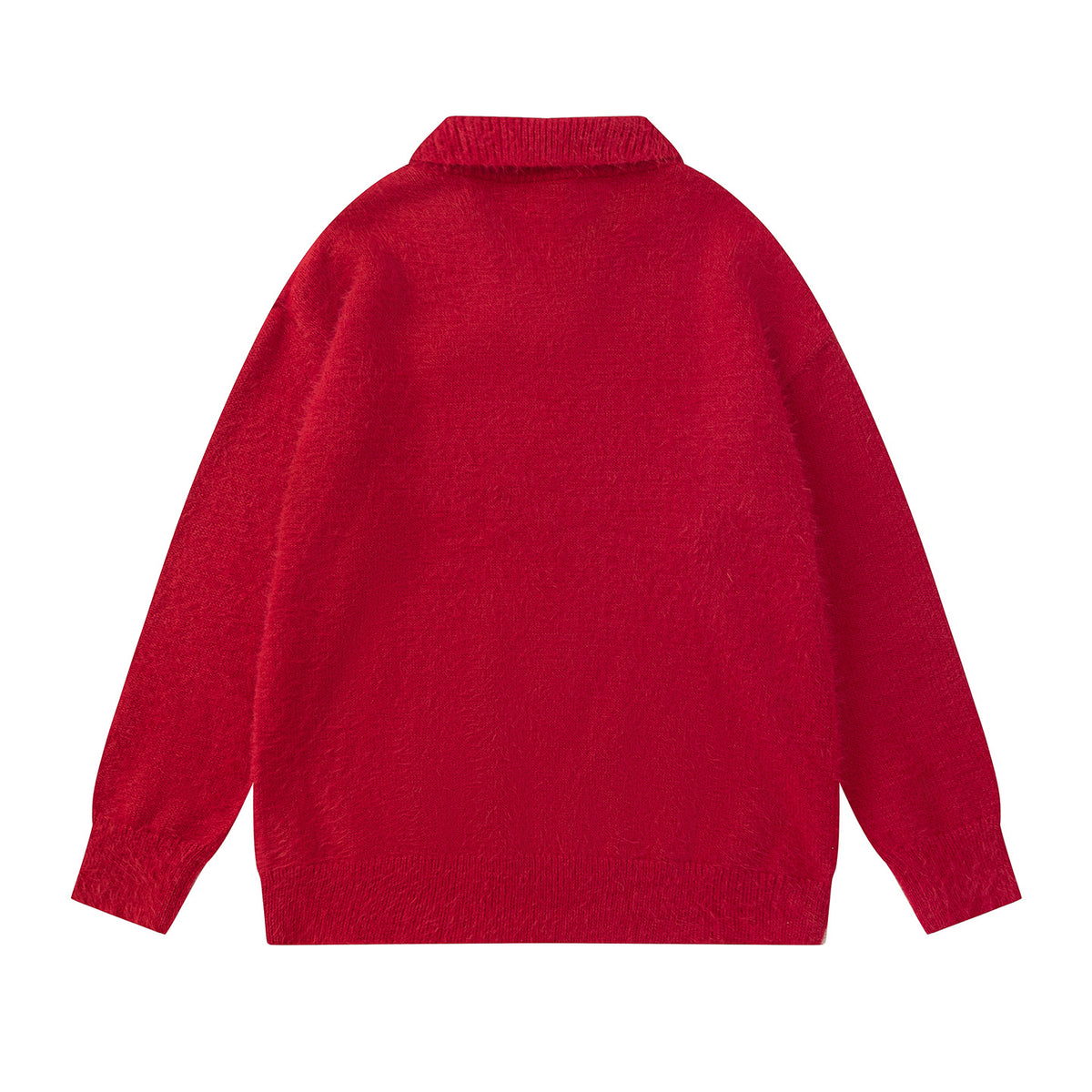 Simple collar design sweater
