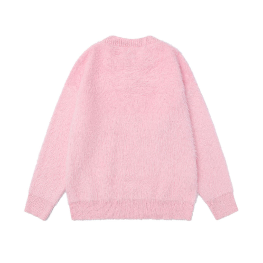 Butterfly pattern lace design sweater