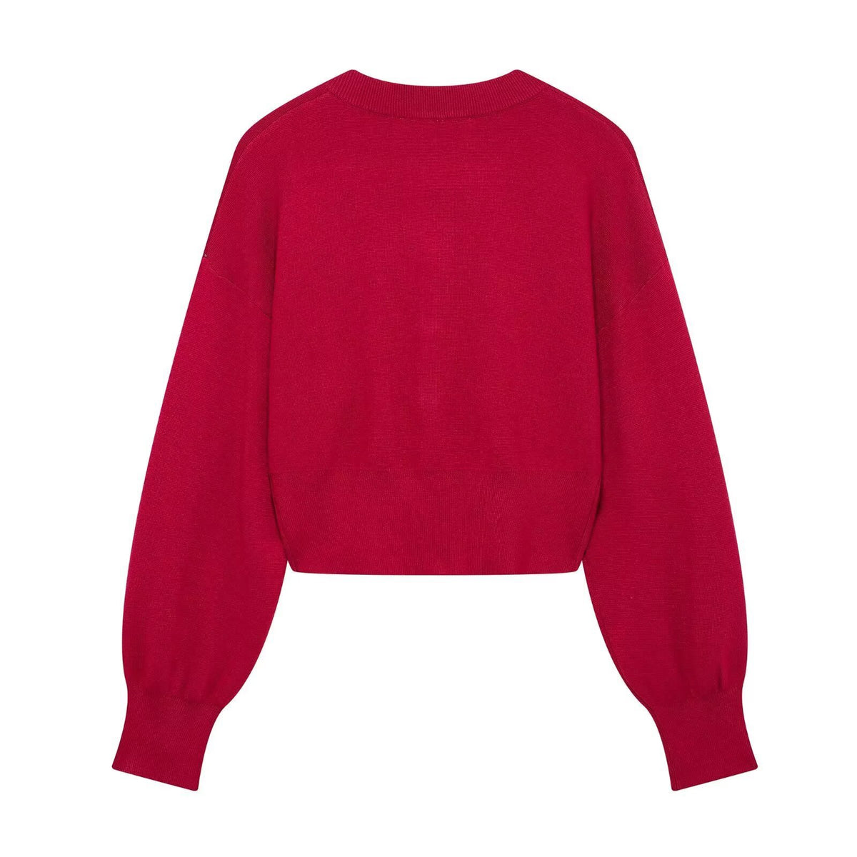 Spring button knit jacket