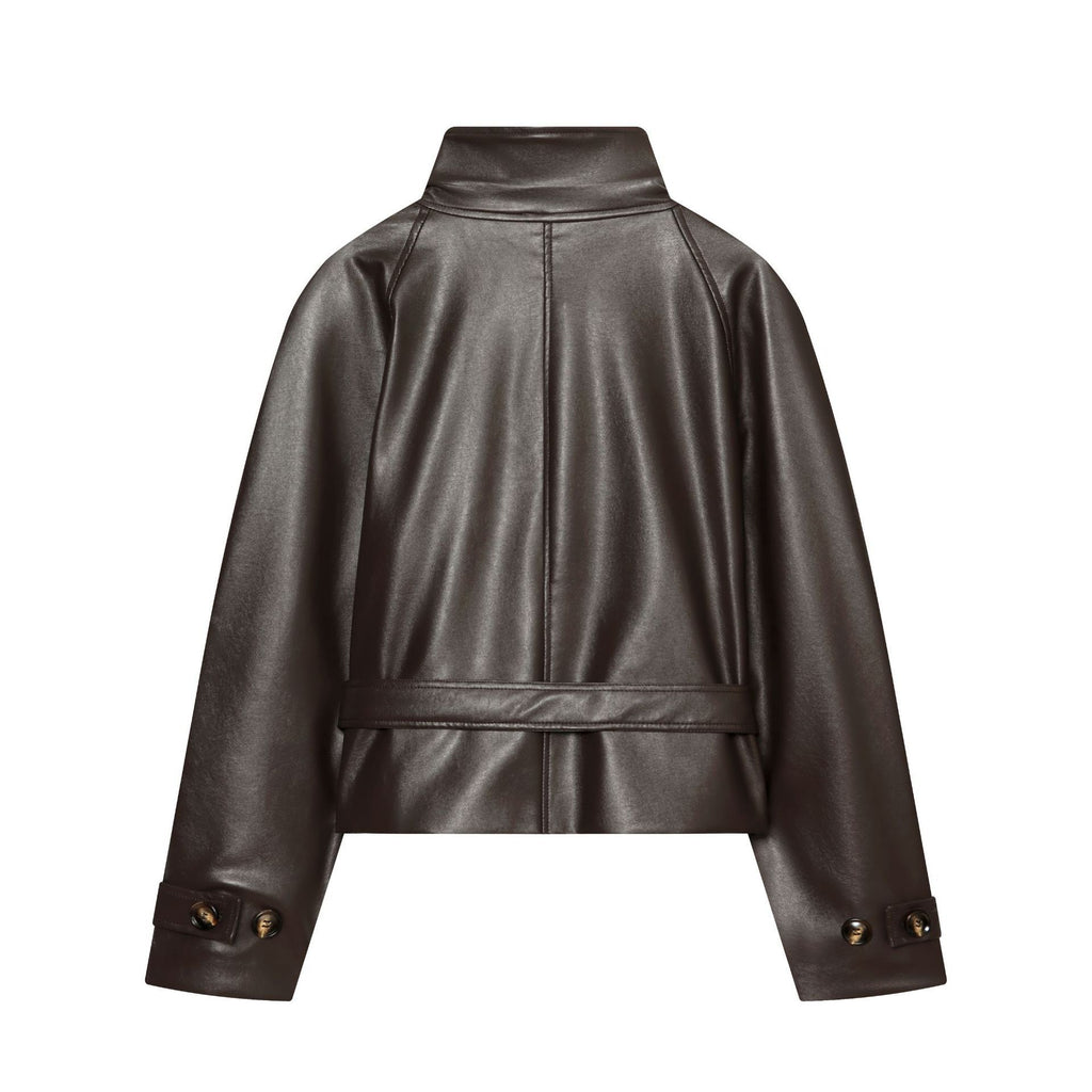 Collar long sleeved jacket