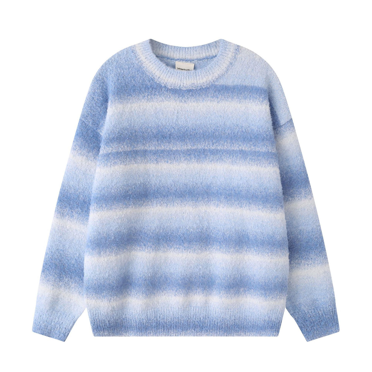 Tie dye gradient striped sweater
