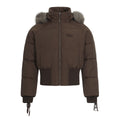 Wool collar jacket short cotton jacket