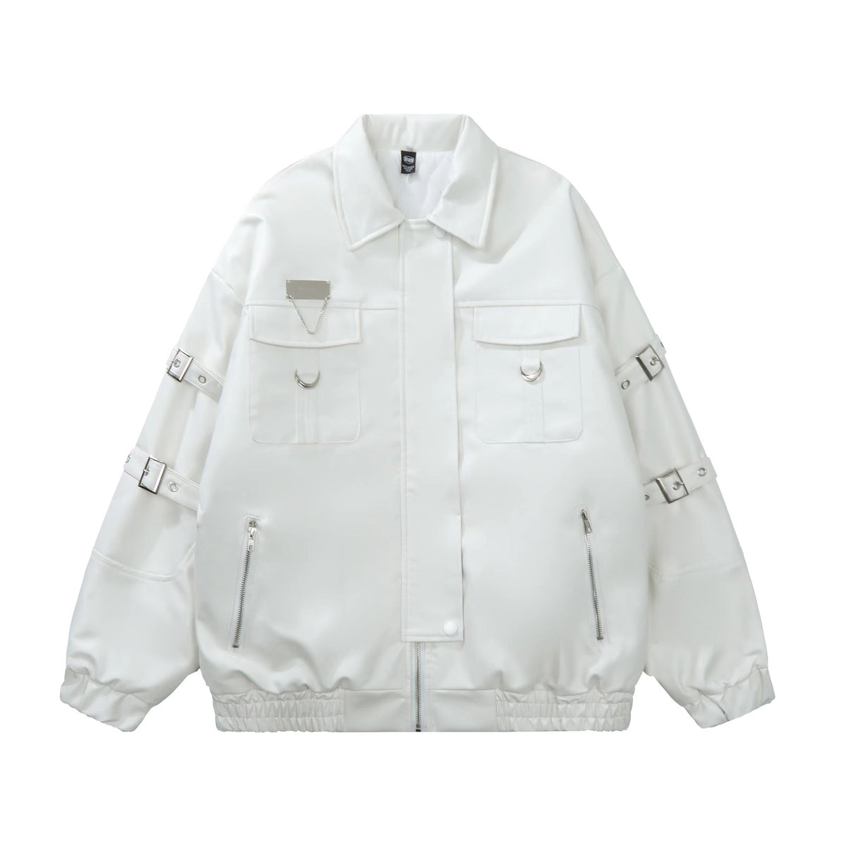 PU leather jacket loose jacket
