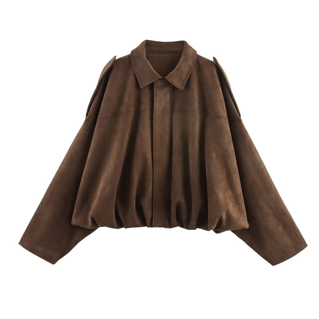 Thickened fabric pilot jacket women's jacket