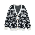 Ripple contrasting jacquard jacket