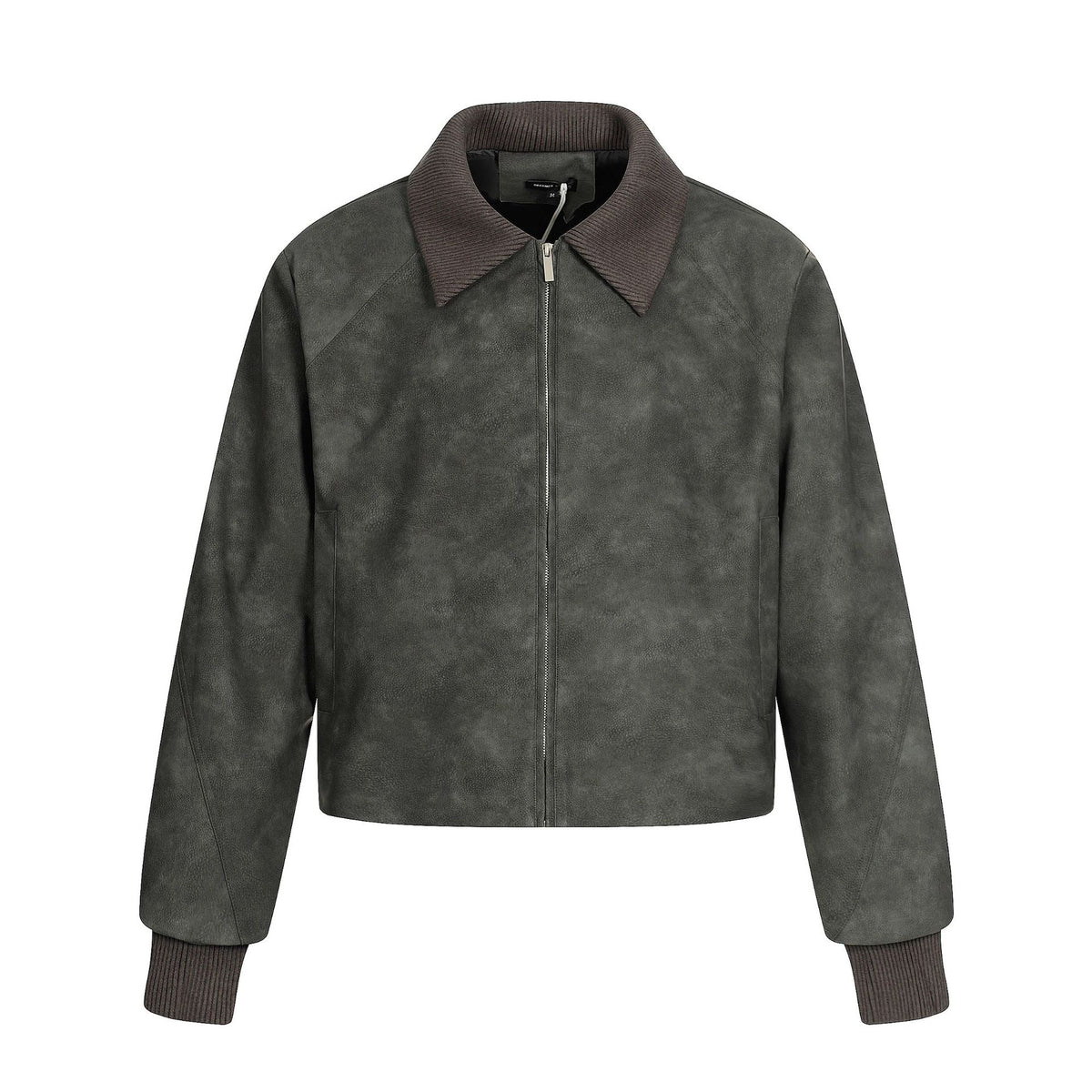 Retro structure niche PU leather jacket motorcycle jacket short jacket