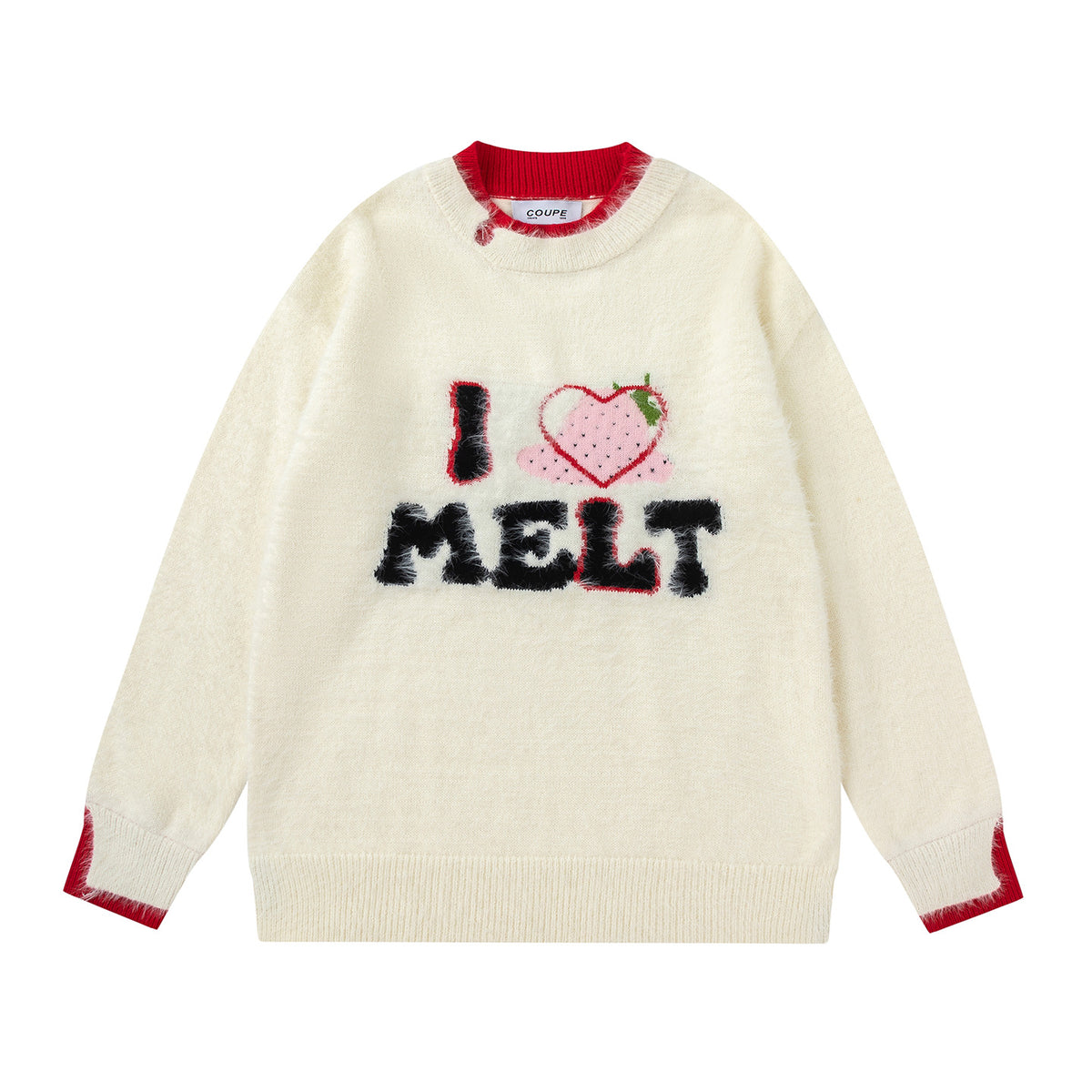 Gradient Strawberry Love Sweater