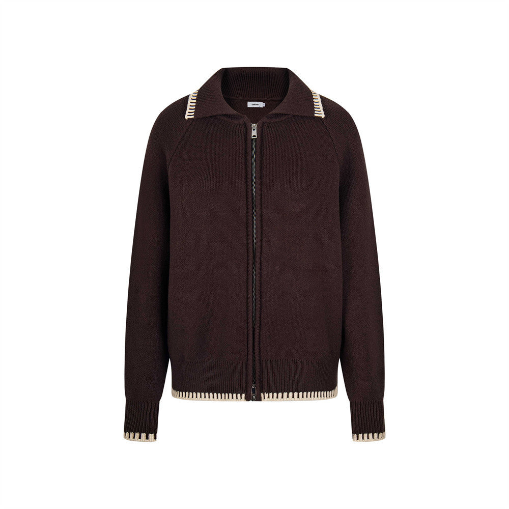 Knitted sweater jacket