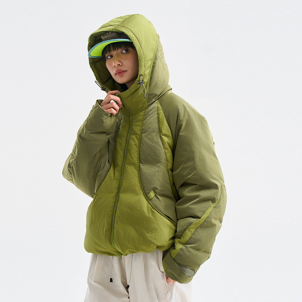 hooded down jacket