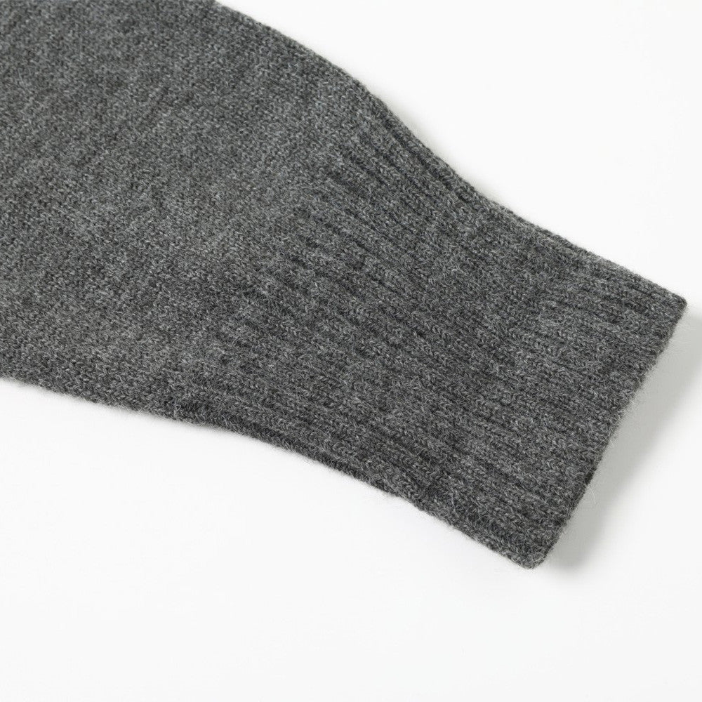 Double breasted round neck sweater