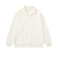 Simple collar solid color sweater