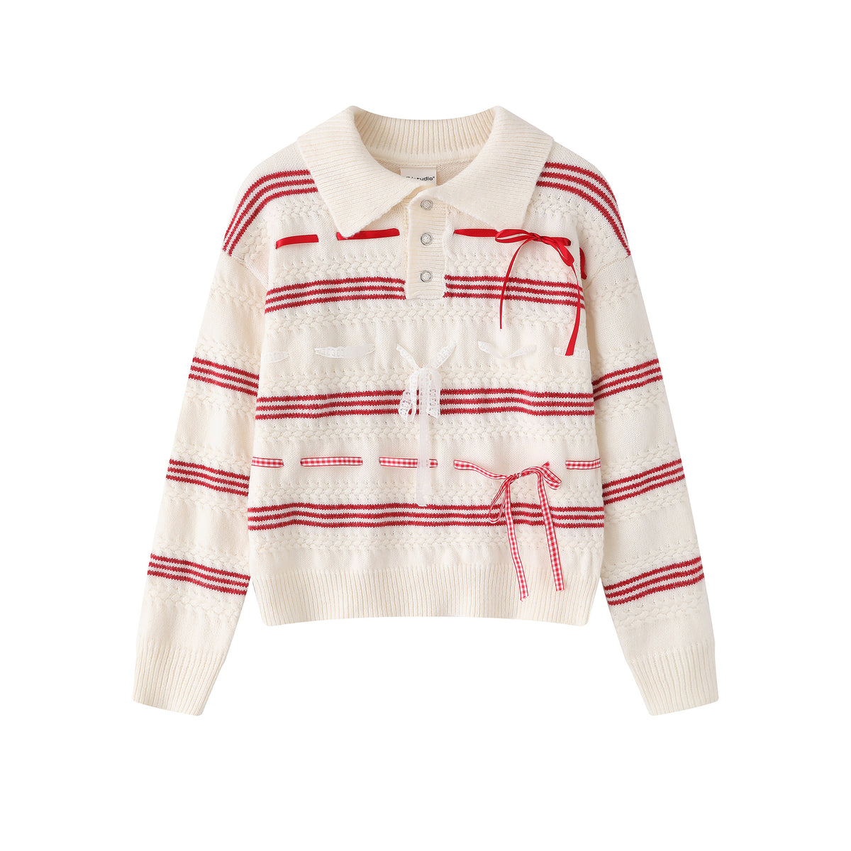 Butterfly tie sweater