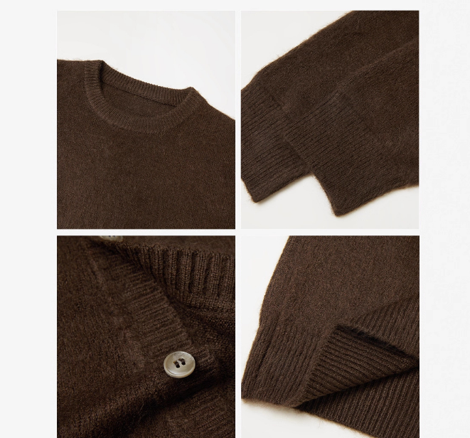 Round neck loose top sweater