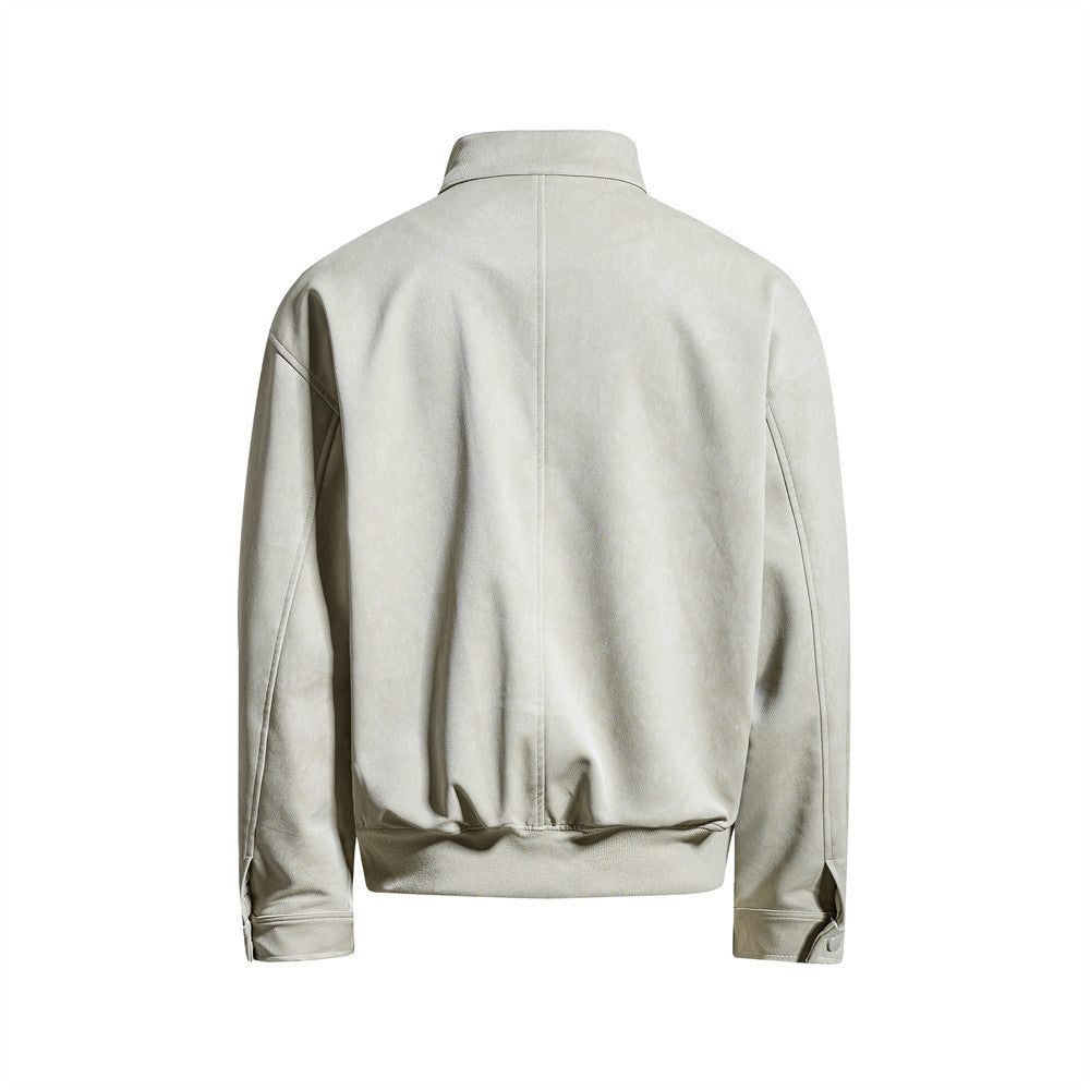 PU leather jacket jacket