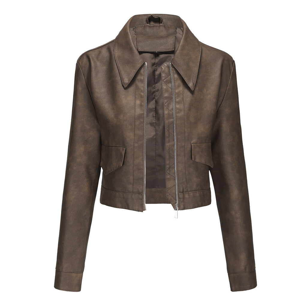 Long sleeved lapel jacket