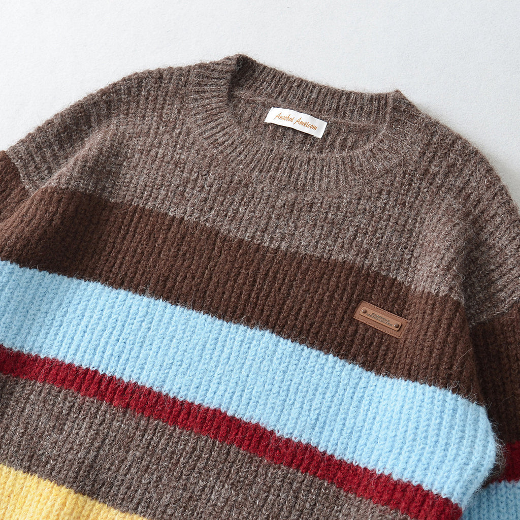 Women's Vintage Striped Knit Sweater