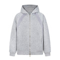 Double zipper cardigan jacket