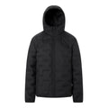 Hooded high necked jacket