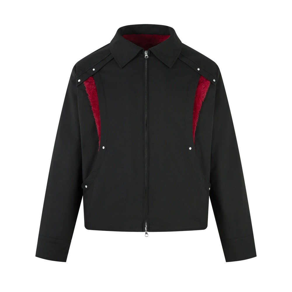 Deconstruction of velvet jacket