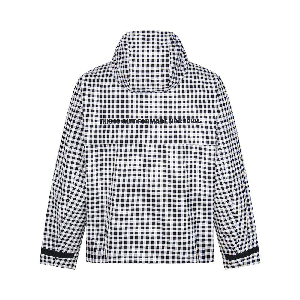 Loose hooded jacket