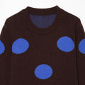Polka dot pullover sweater