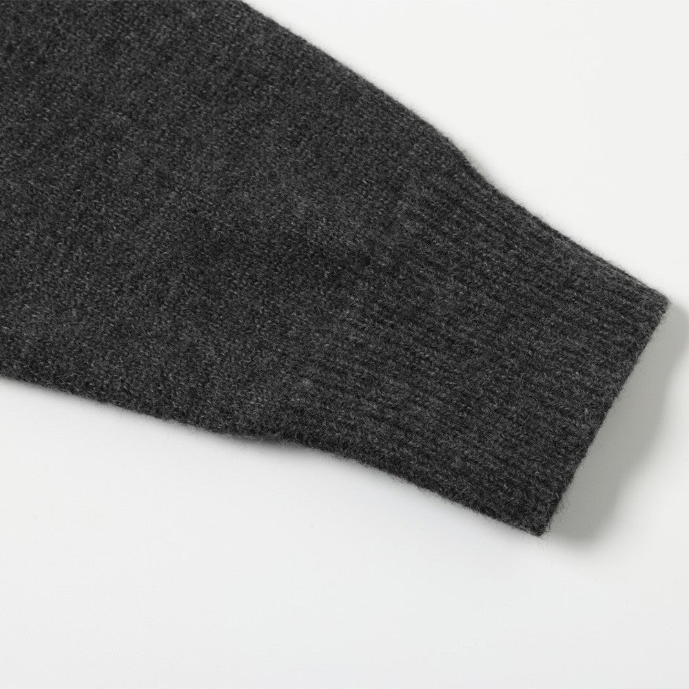 Diamond grid contrasting jacquard sweater