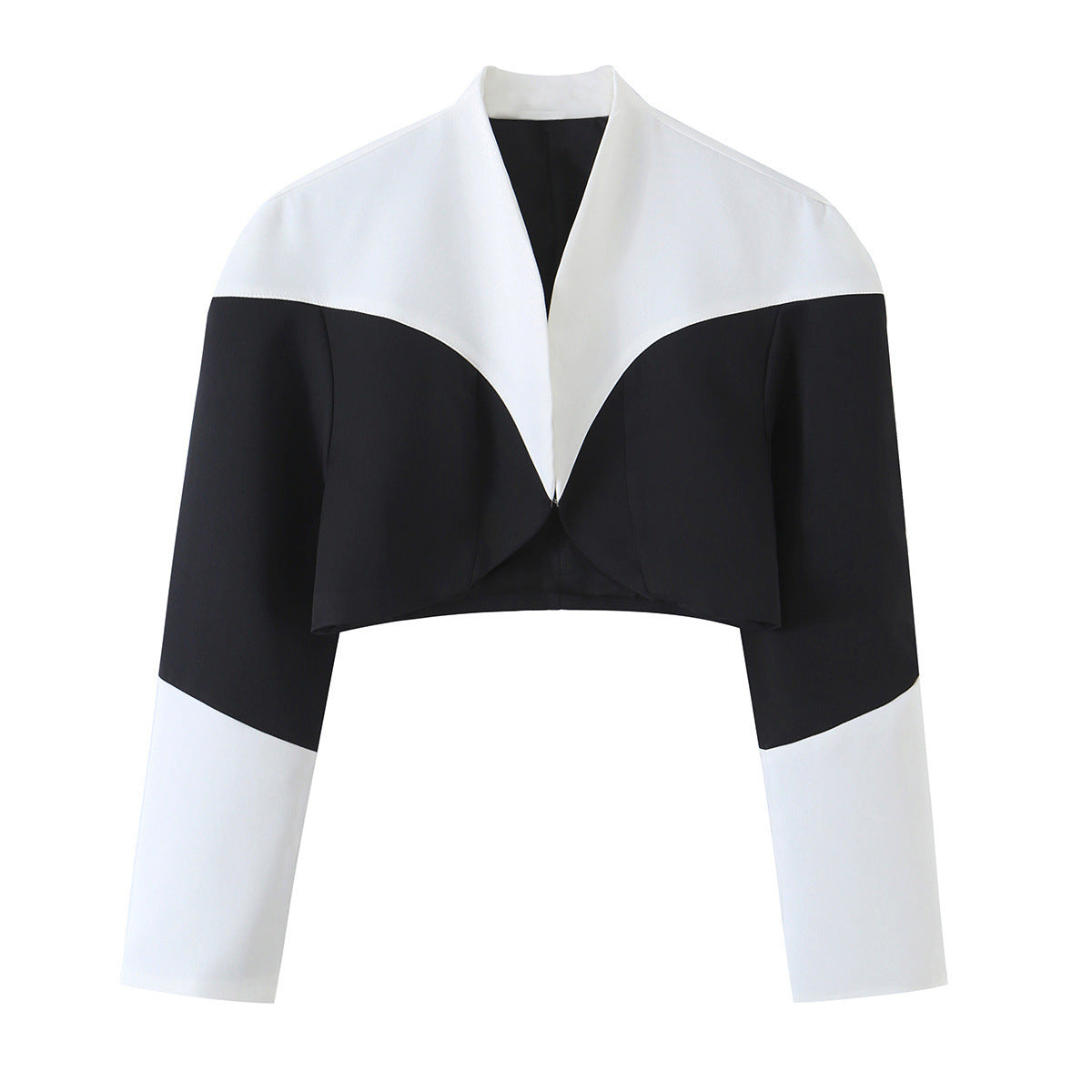 Irregular patchwork suit jacket+pants suit for women