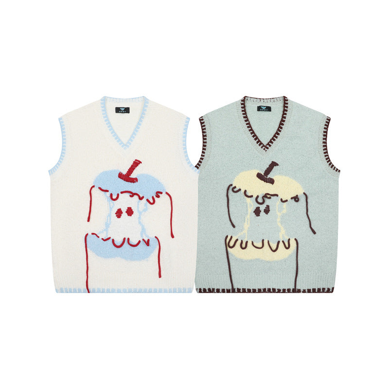 Funny Apple designed sweater