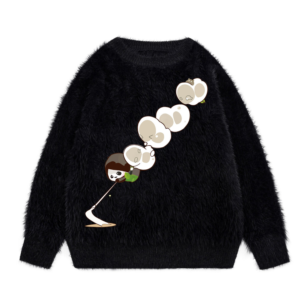 Cartoon printed sweater