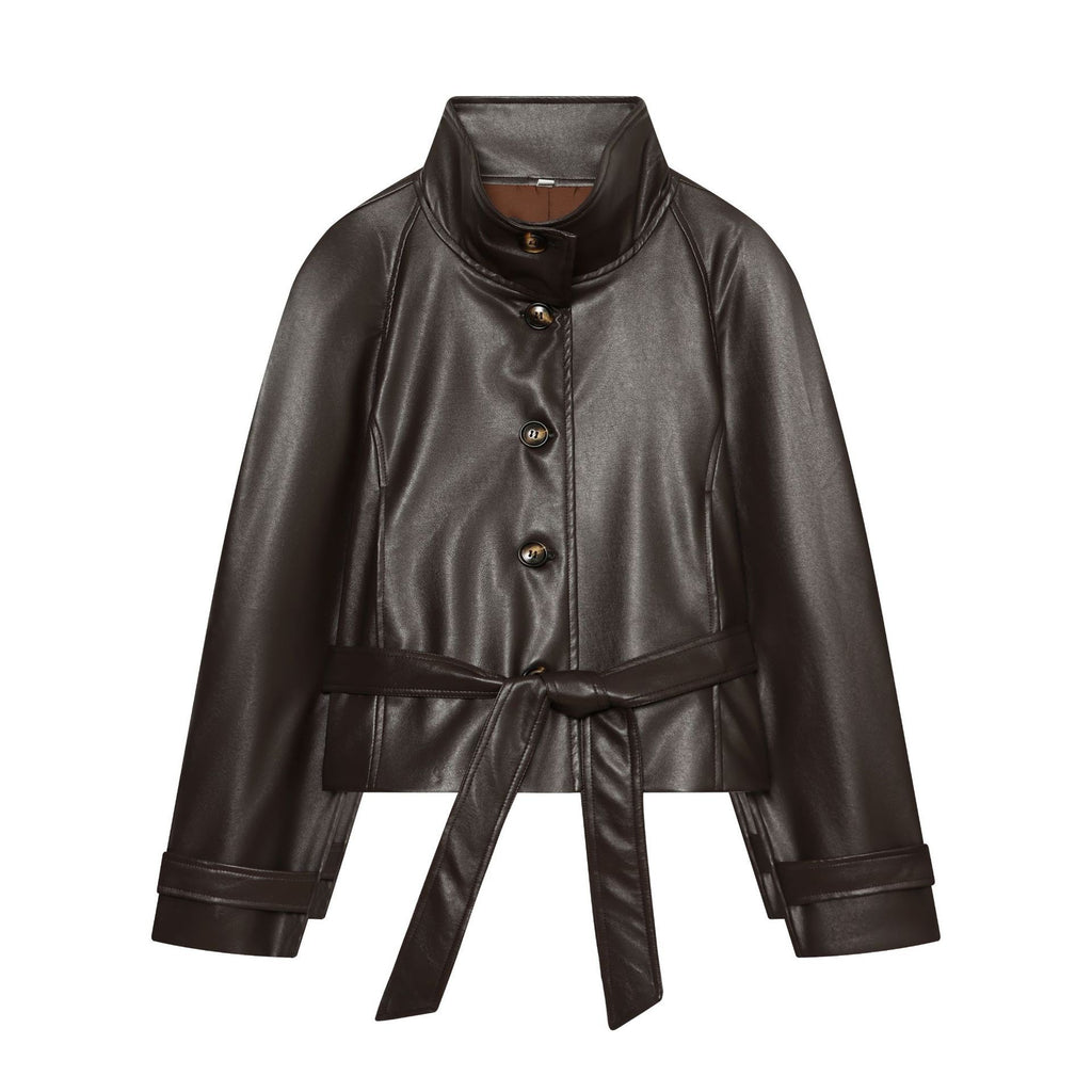 Collar long sleeved jacket