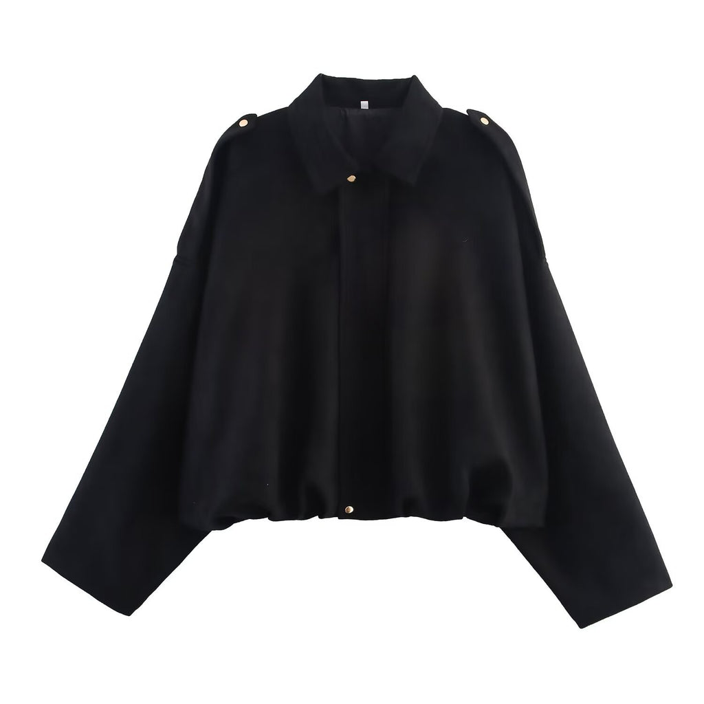 Thickened fabric pilot jacket women's jacket