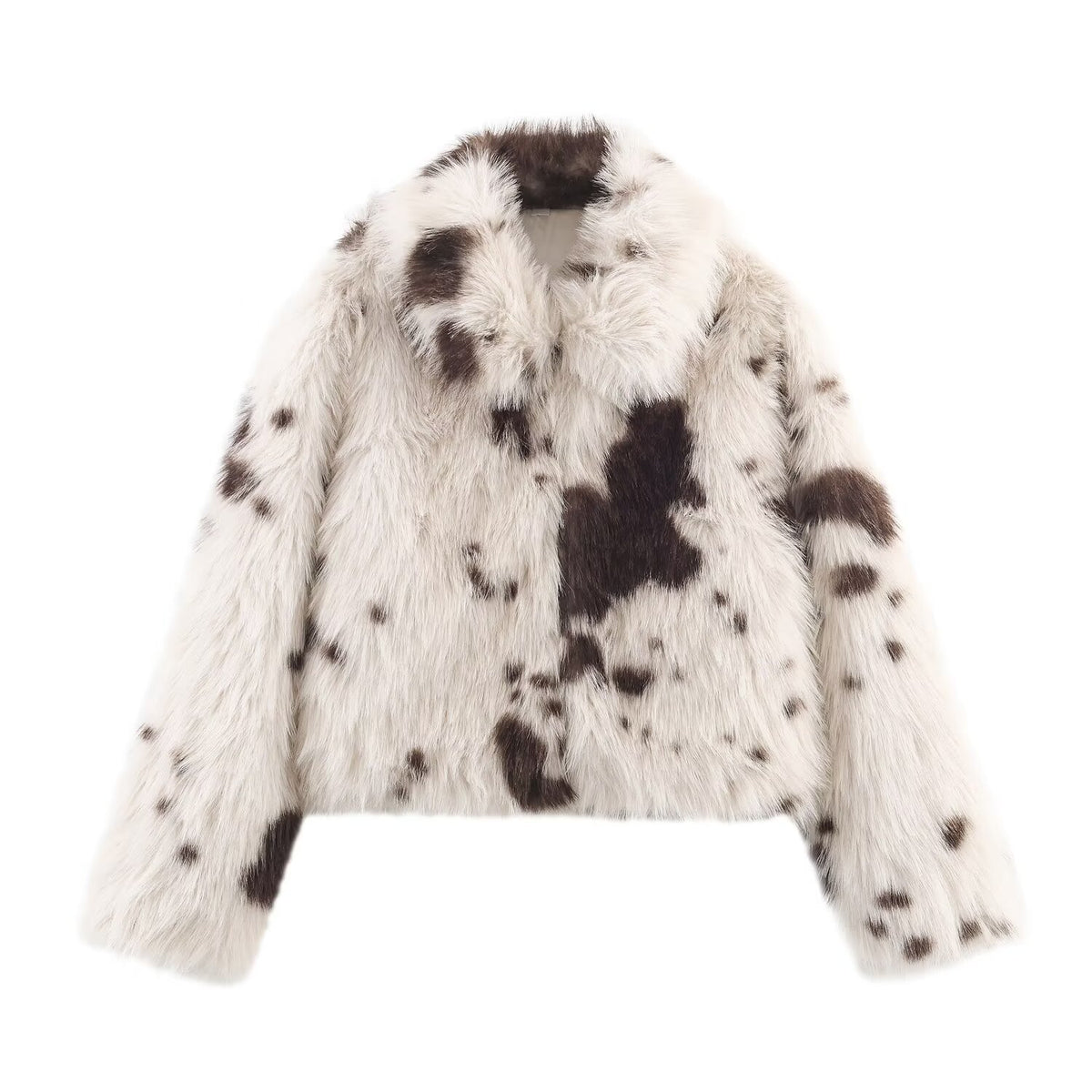 Artificial fur effect jacket jacket