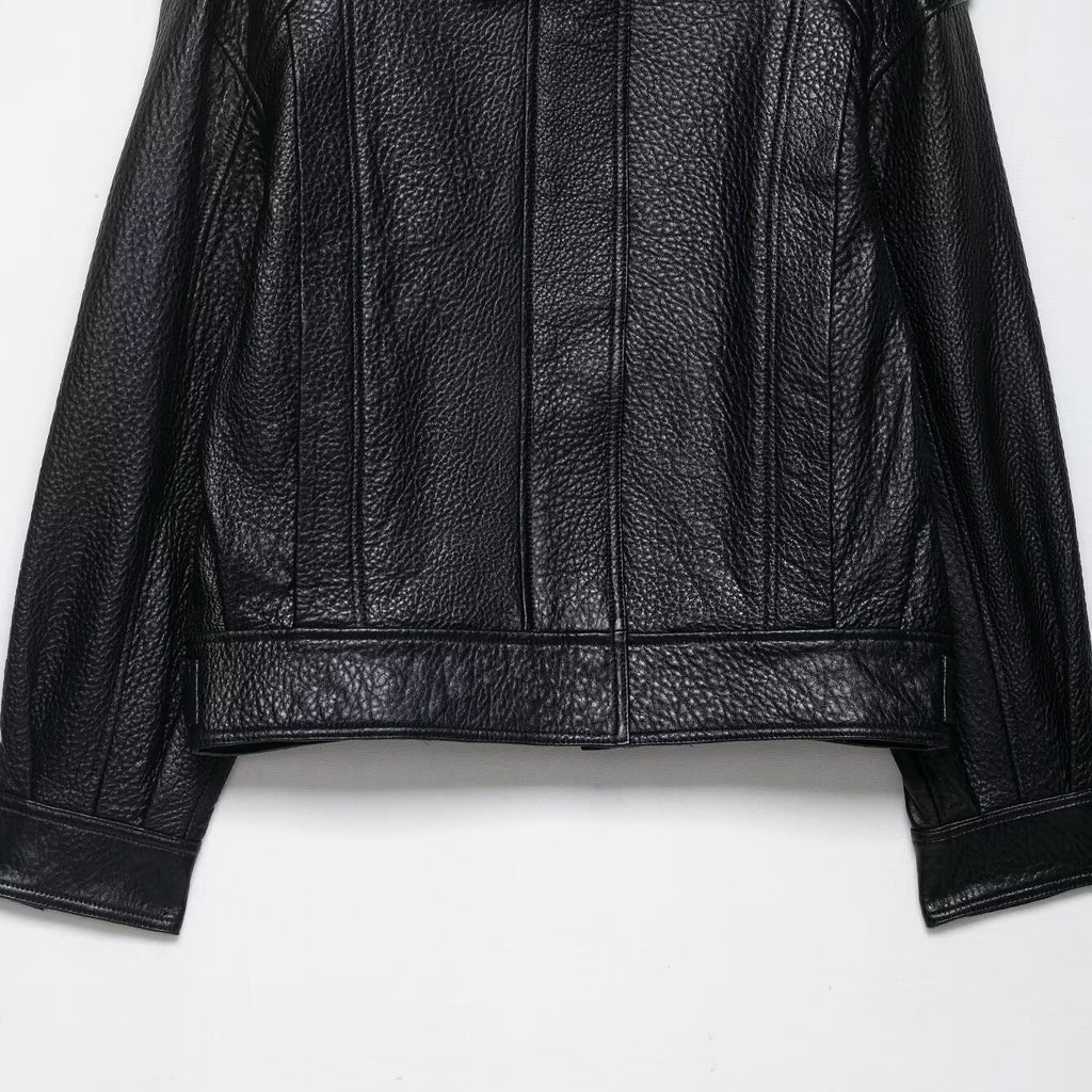 Women's black pilot jacket
