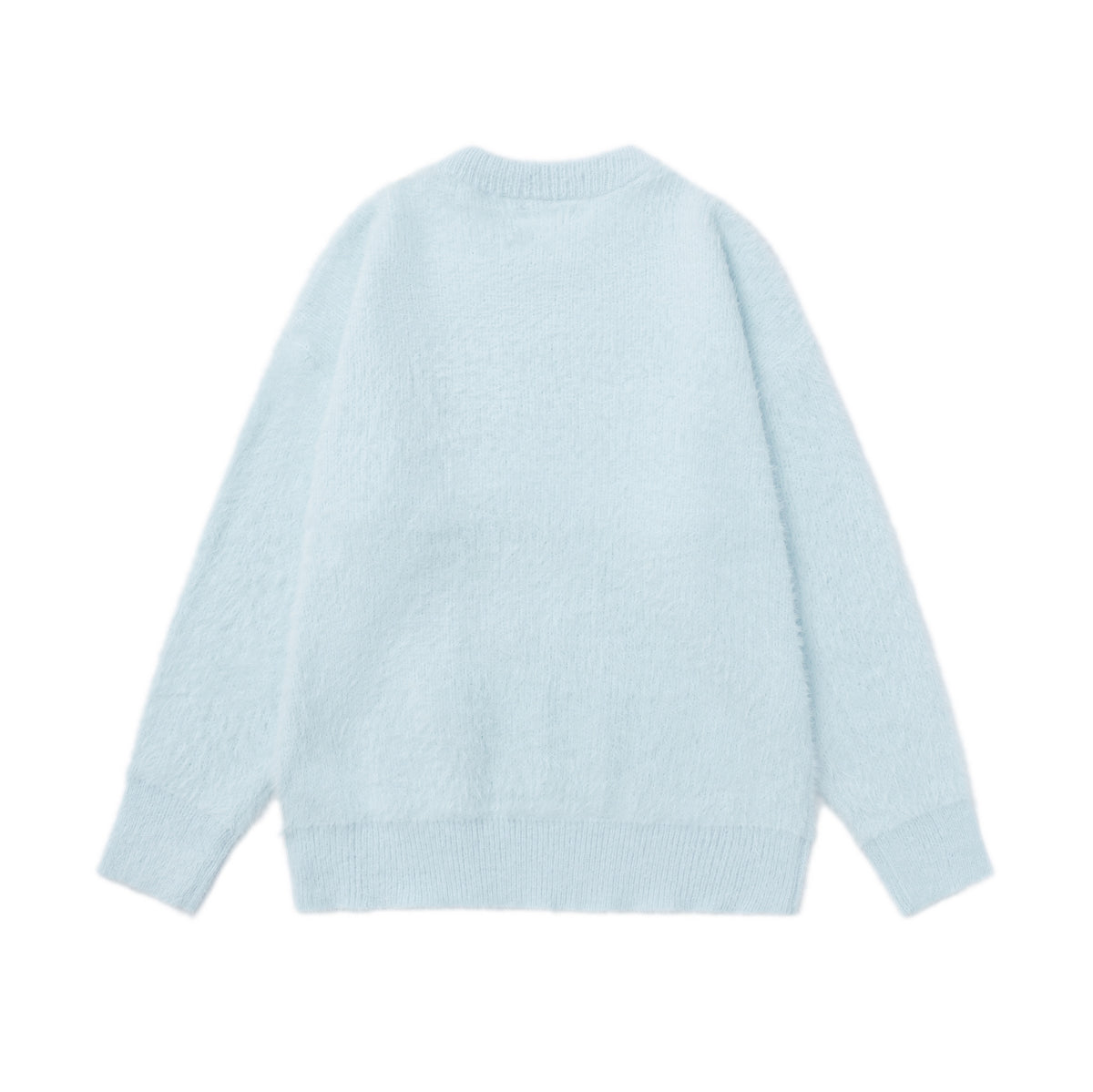 Cartoon teddy bear embroidered sweater
